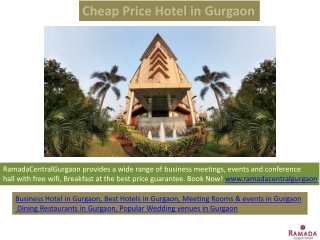 Cheap Price Hotel in Gurgaon
