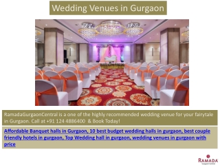 Wedding Venues in Gurgaon