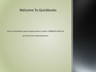 Quickbooks Payroll Support Phone Number