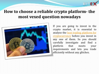 How to choose a reliable crypto platform