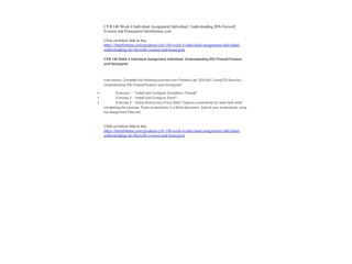 CYB 140 Week 4 Individual Assignment Individual: Understanding IDS Firewall Evasion and Honeypots//tutorfortune.com
