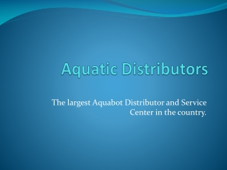 Aquabot Icon Xi Parts and Repair Services | Aquatic Distributors