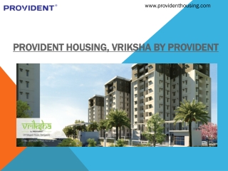 Apartments in Magadi Road | Flat for Sale in Bangalore | Vriksha by Provident