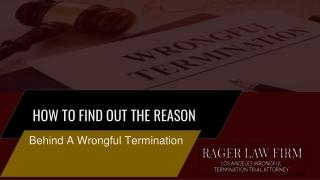 How To Find Out The Reason Behind A Wrongful Termination