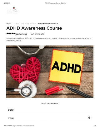 ADHD Awareness Course - Edukite