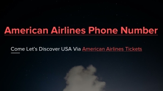 Come Let Us Discover USA via American Airlines Tickets- Free PDF