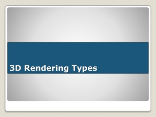 3D Rendering Varieties