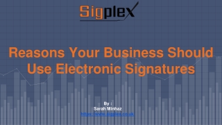Why E Signature in Business