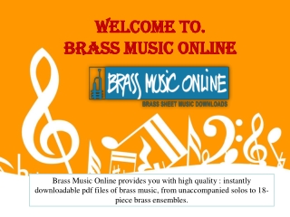 Brass Ensemble Sheet Music