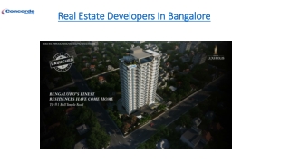 Real Estate Developers In Bangalore