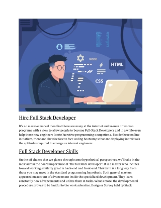 Hire Full Stack Developer