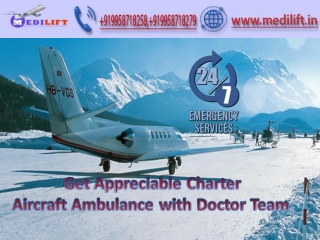 Hire Fast and Cheap Air Ambulance in Delhi with Medical Facility