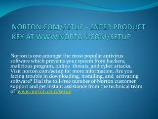 NORTON.COM/SETUP NORTON ANTIVIRUS ACTIVATION FOR COMPUTER