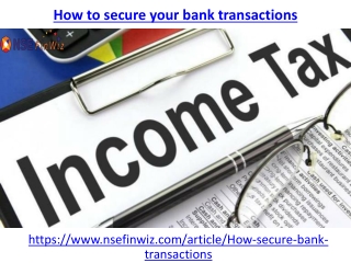 How to secure your bank transactions
