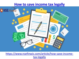 How to save income tax legally