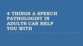 How Can Children Benefit from a Speech Therapist