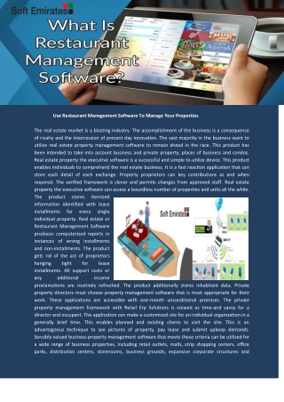 Restaurant Management Software