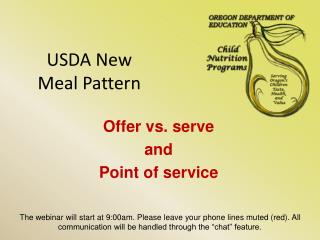 USDA New Meal Pattern