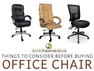 Things to Consider Before Buying an Office Chair