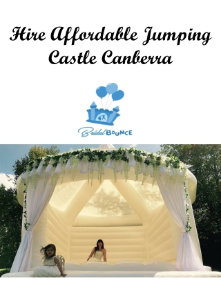 Hire Affordable Jumping Castle Canberra