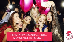 Hen Party Ideas – 5 Essentials For A Successful Hens Night