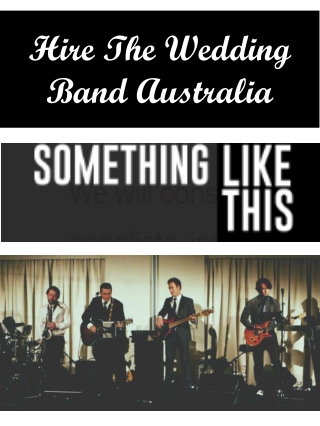 Hire The Wedding Band Australia
