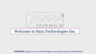 Cryptocurrency Development Company | Services | Cryptocurrency Development - Sara Technologies