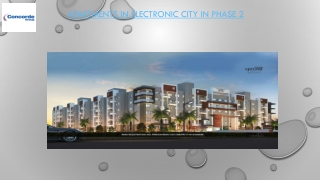 Apartments in Electronic City Phase2