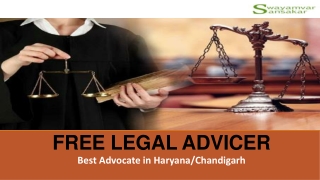 Best Advocate in Haryana/Chandigarh