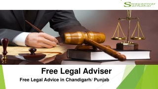 Free Legal Advice in Chandigarh/ Punjab