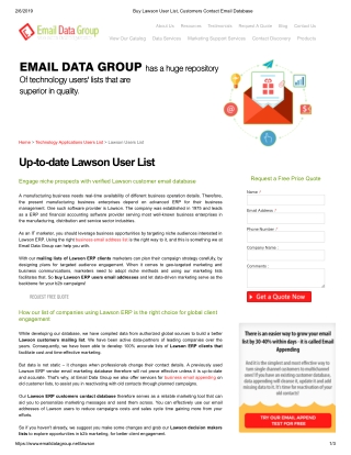 Lawson ERP users mailing list