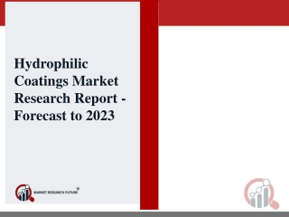 Hydrophilic Coatings Market by Type, by Mechanism, by Application, by Geography - Global Market Size, Share, Development