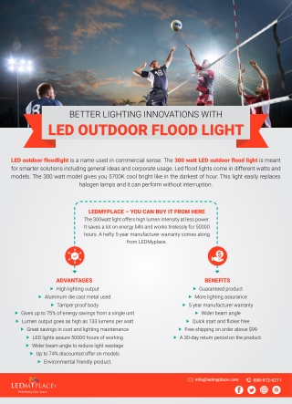 Better Lighting Results With LED Outdoor Flood Light