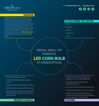 What Is a LED Corn Bulb and Where To Use It?