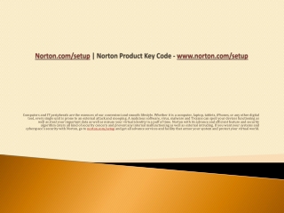 www.norton.com/setup | Enter Norton Product Key | Setup or Download