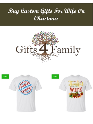 Buy Custom Gifts For Wife On Christmas