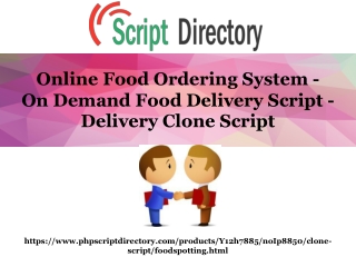 On Demand Food Delivery Script