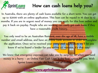 Can cash loans help you