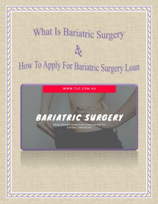 What Is Bariatric Surgery & How To Apply For Bariatric Surgery Loan