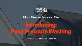 Pressure Washing Steps in Raleigh NC by Peak Pressure Washing
