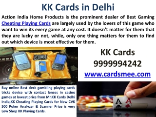 KK Cards in India