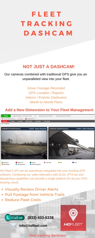 Fleet Tracking Dashcam