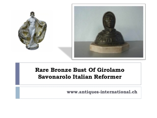 Rare Bronze Bust Of Girolamo Savonarolo Italian Reformer
