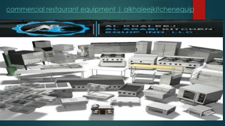 Commercial restaurant equipment