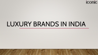 ICONIC - Luxury Fashion Brands In India.