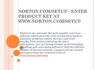 NORTON.COM/SETUP- NORTON ACTIVATION