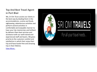 Top And Best Travel Agent in Port Blair