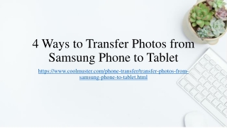 4 Ways to Transfer Photos from Samsung Phone to Tablet