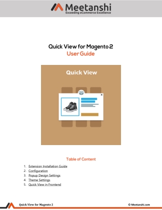 Magento 2 Quick View