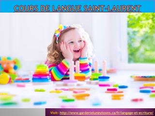 Cours de langue Saint-Laurent